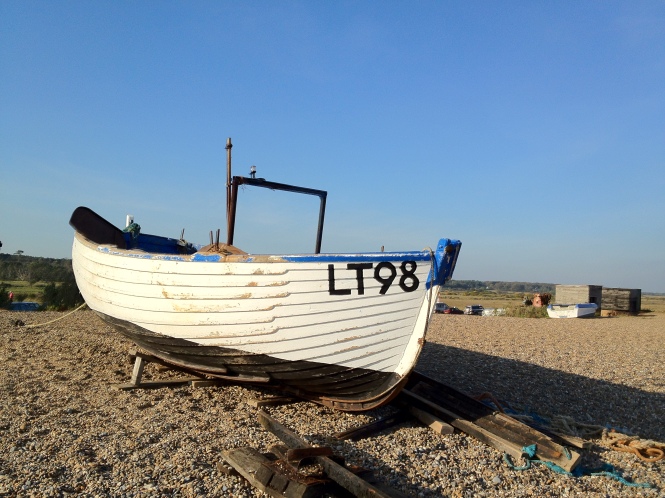 Fishing boat, Dunwich beach, Suffolk.